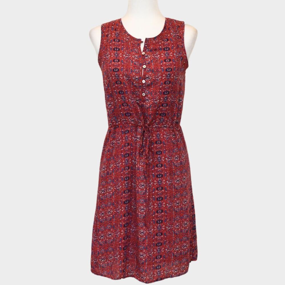 LUCKY BRAND Casual Dress Blue/ Red Size XS
